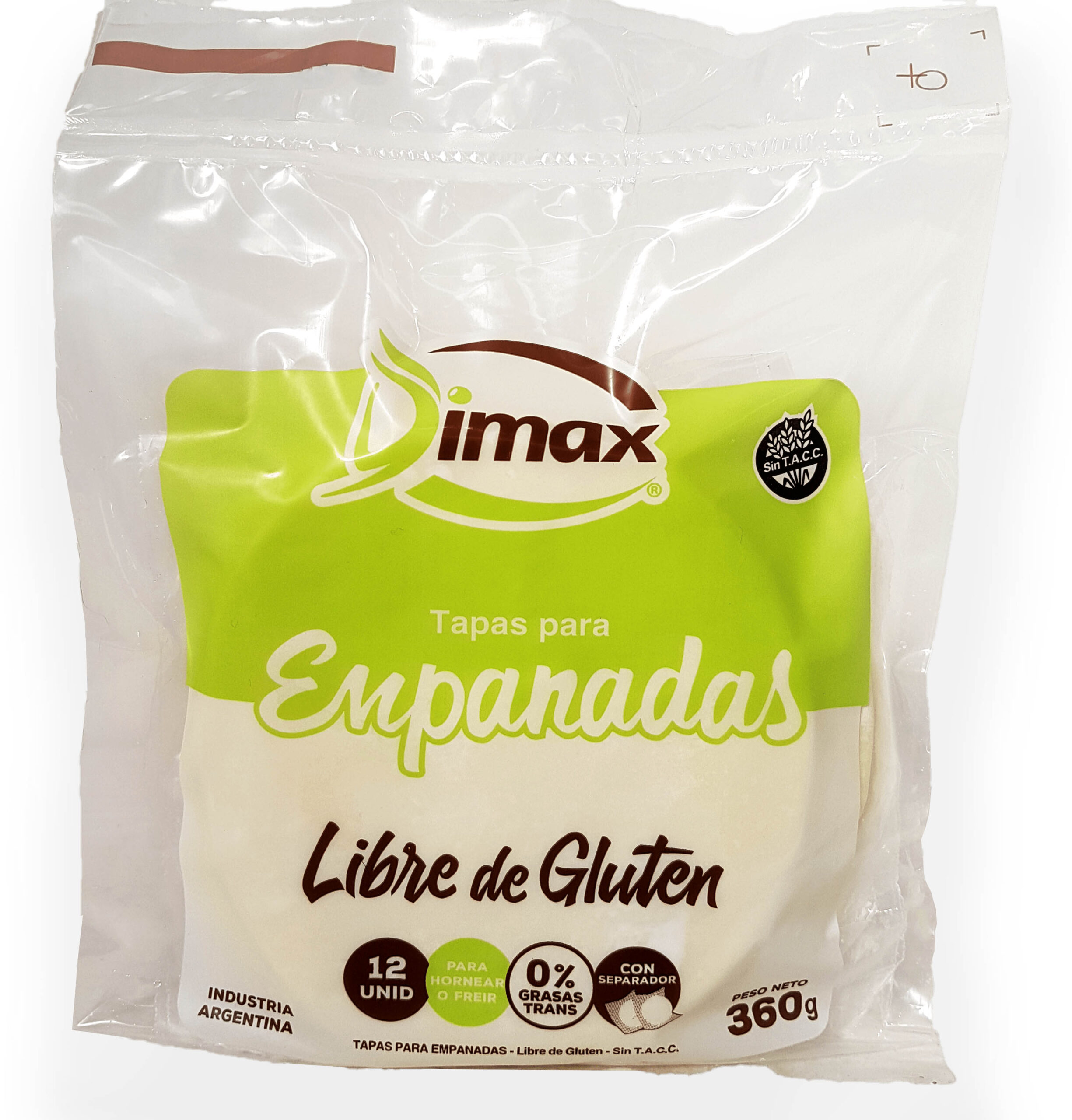 Tapas Empanadas x 12 unid-Sin Tacc-Dimax