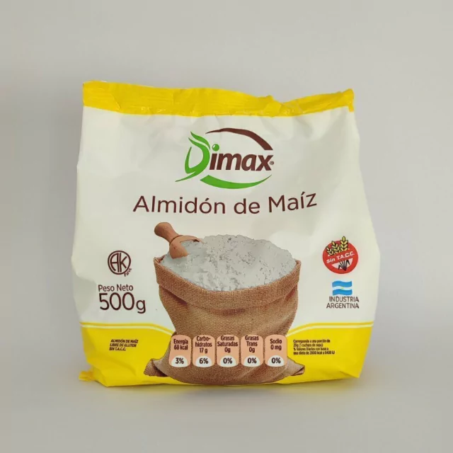 Almidon  de Maiz x 500 grs.-Sin Tacc-Dimax