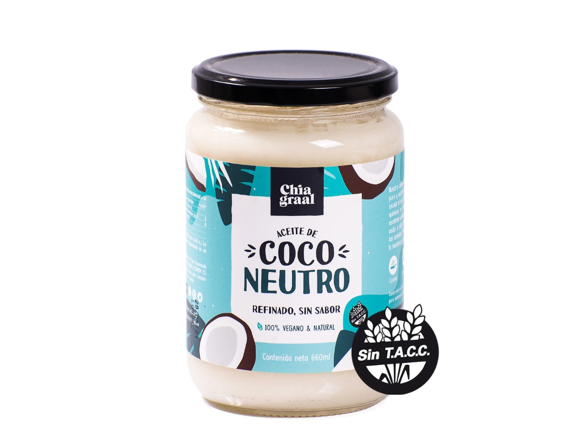 Aceite de Coco Neutro x 660 grs - Chia  Graal 