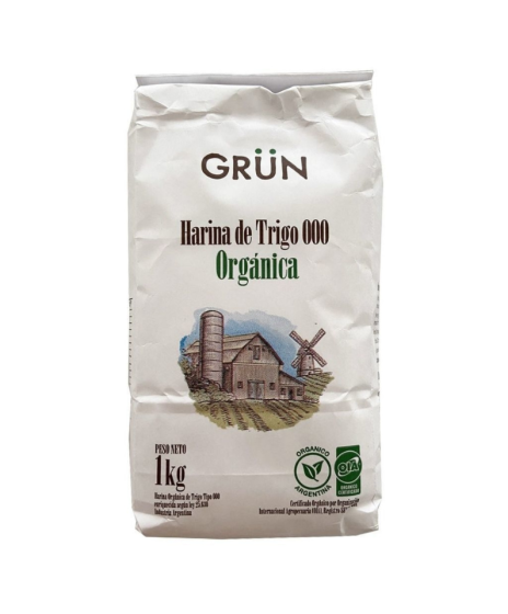 Harina de Trigo 000 Organica x 1 kilo -Grun