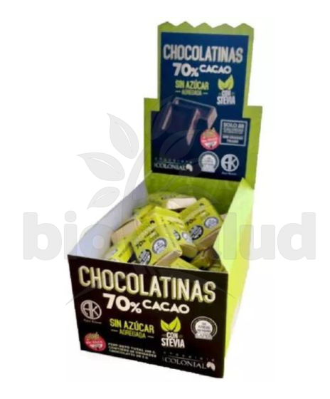 Chocolatinas con stevia x 5 grs
