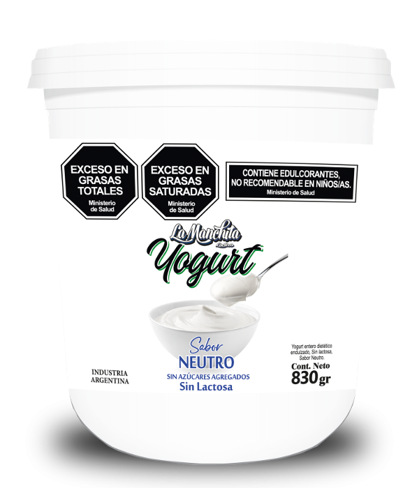 Yogurt Neutro x 830 grs. - La Manchita