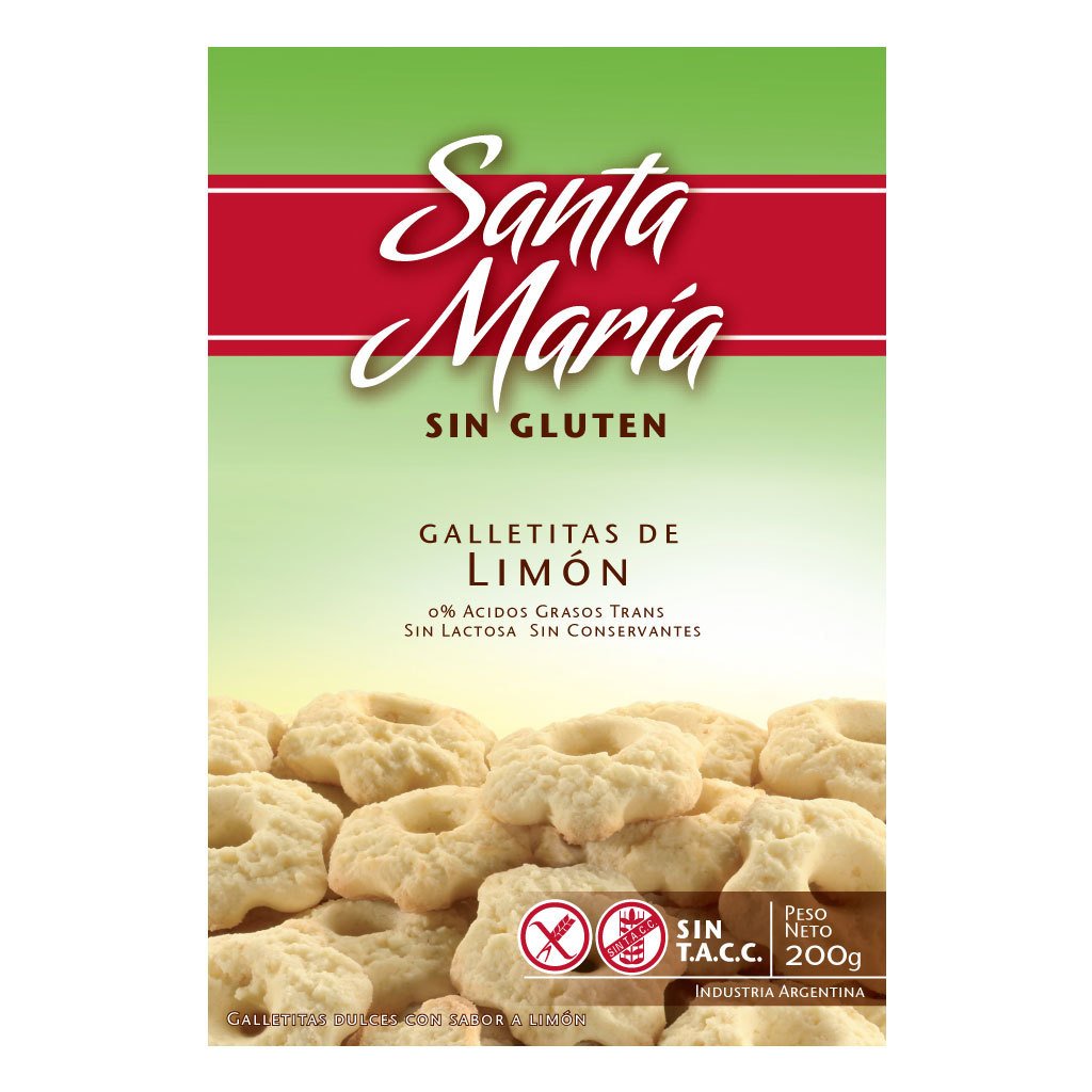 Galletas de Limon x 200 grs. SIN TACC - Santa Maria