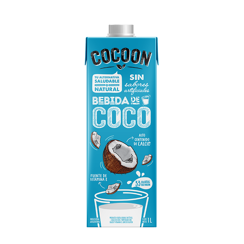 Leche de Coco Natural x 1 litro - COCOON