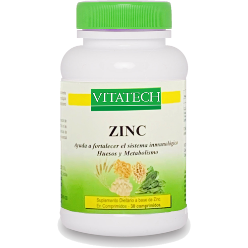 Zinc x 30 Comprimidos Vitatech