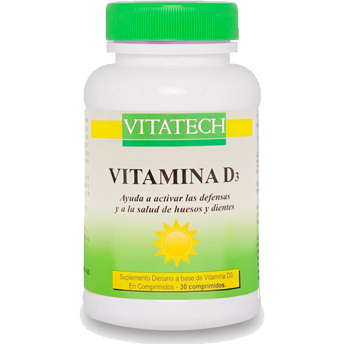 Vitamina D3 x 30 Comprimidos VITATECH