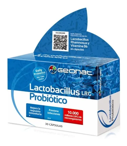 Probiótico Lactobacillus con B6 (30 Cápsulas) - Geonat