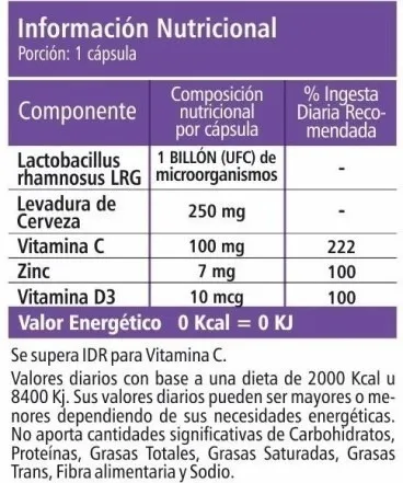 Probiotico Inmuno Defense x(30 Cápsulas) - Geonat