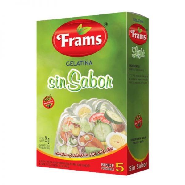 Gelatina sin Sabor- sin TACC-  Frams x 35g 