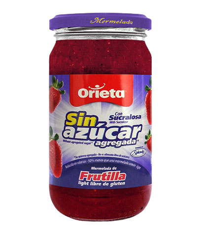 Mermelada Frutilla sin azucar - Orieta x 340g