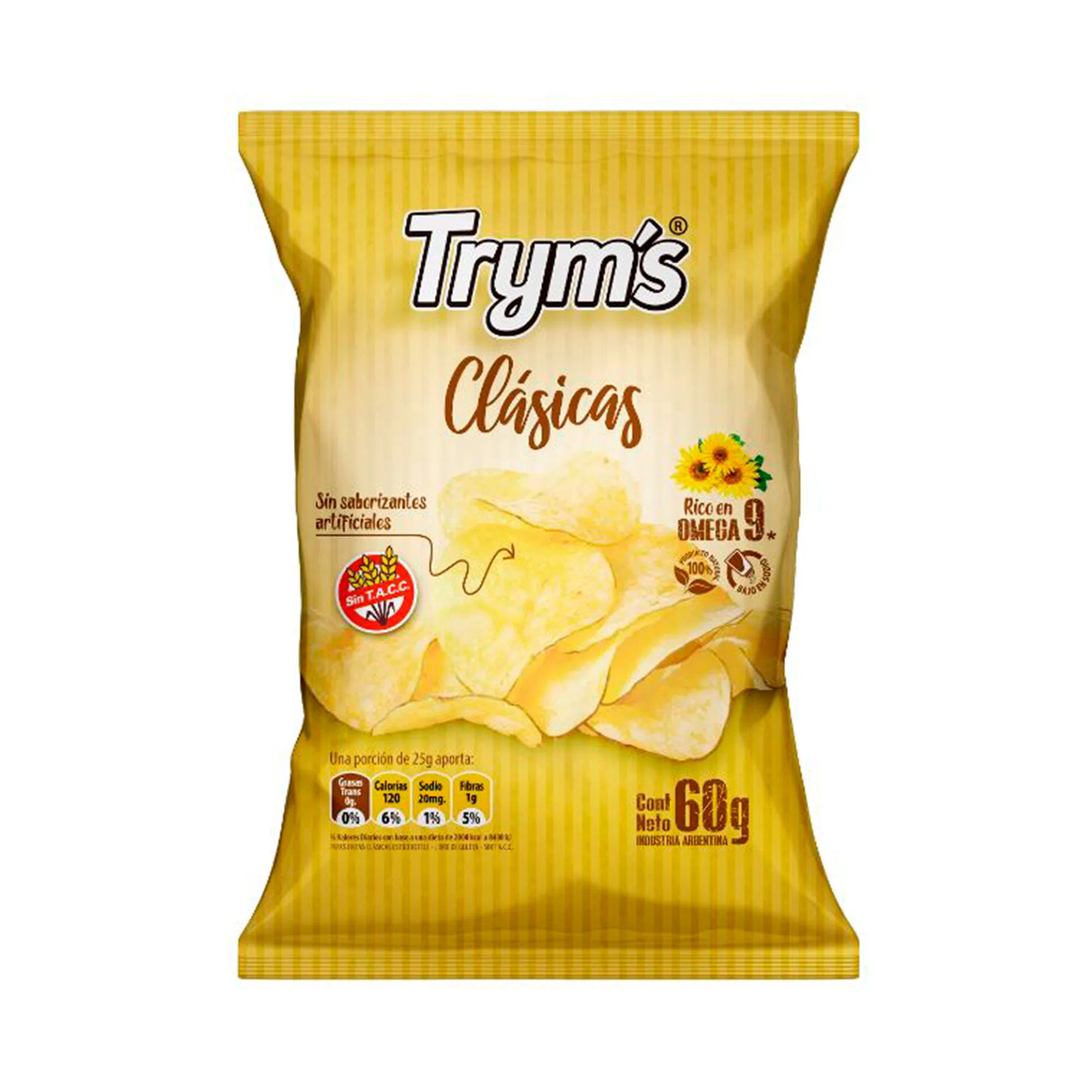 Papas fritas clasicas -sin TACC- Tryms