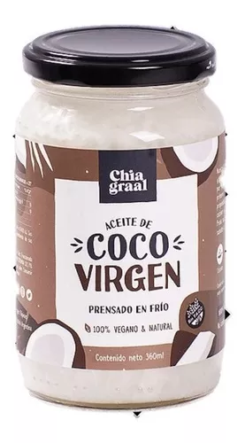 Aceite de Coco Virgen -Chia Graal x 660 ml -SIN TACC