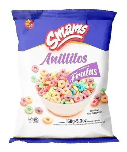 Aritos Frutales x 150 grs. -SIN TACC - SMAMS