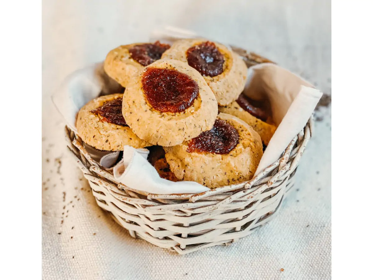 Galletas Pepas Integrales con Membrillo y Chia  x100 grs