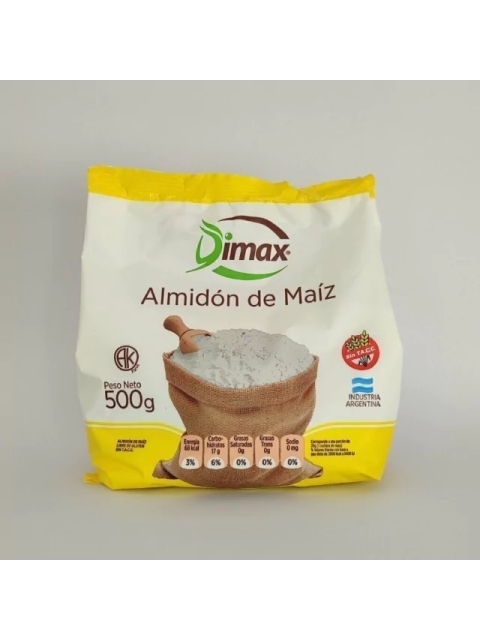 Almidon  de Maiz x 500 grs.-Sin Tacc-Dimax