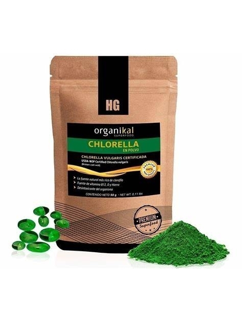 Alga Chlorella x 50 grs. -Organikal