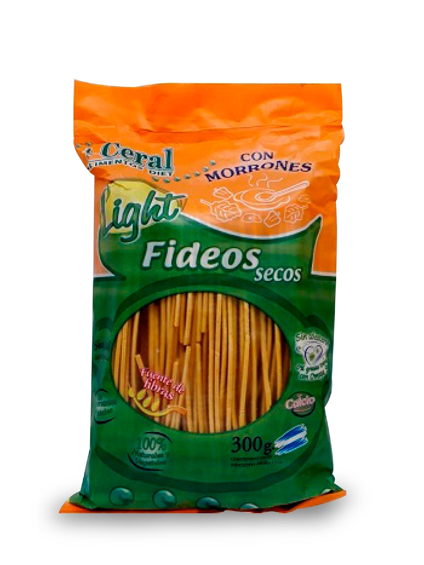 Fideos Secos con Morrones x 300 grs. -Ceral