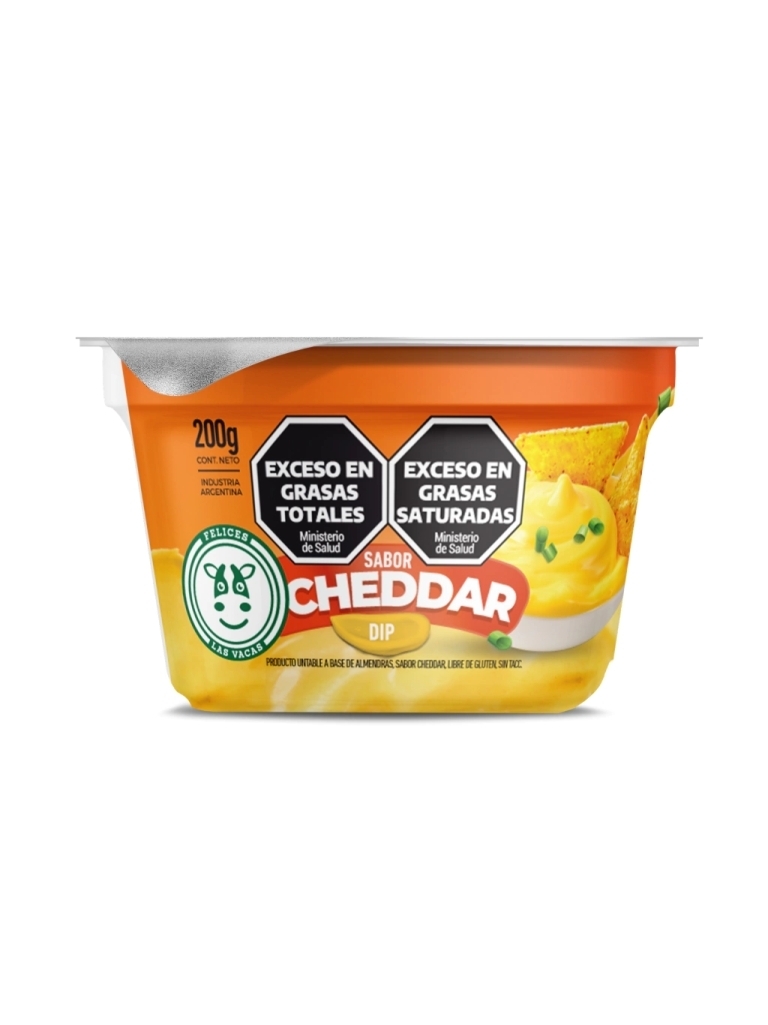 Queso Untable sabor CHEDDAR x 200 gr.-Felices las Vacas