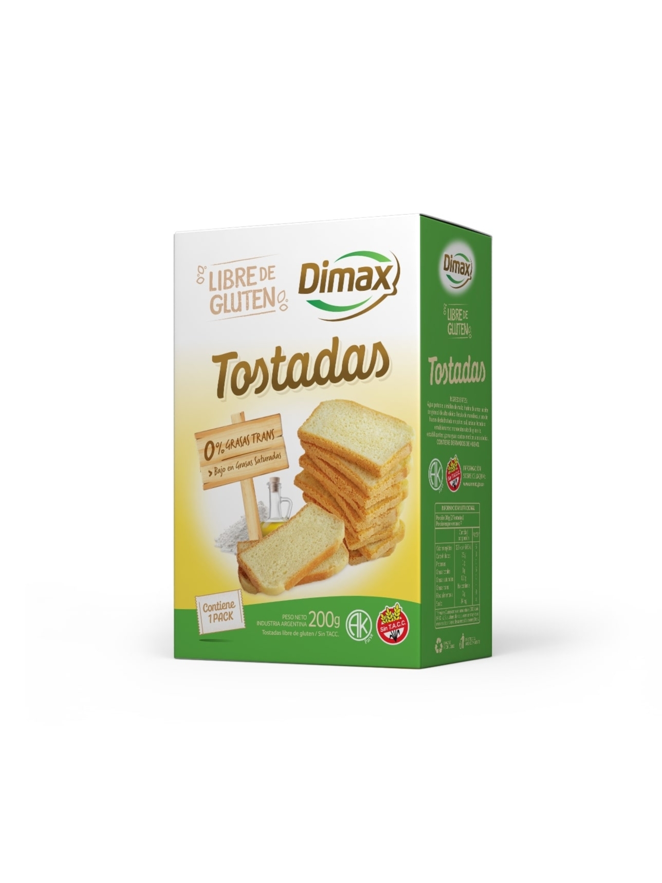 Tostadas x 200 gr. -Dimax