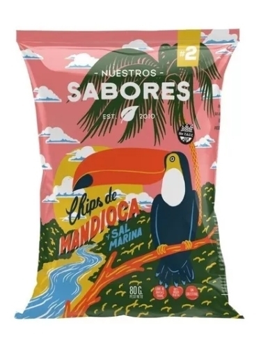 Chips Mandioca con Sal Marina- Nuestros Sabores x 80g