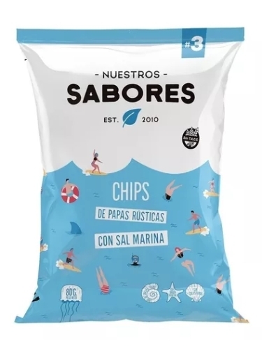 Chips Papa Con Sal Marina Nuestros Sabores 80 Gr S/tacc