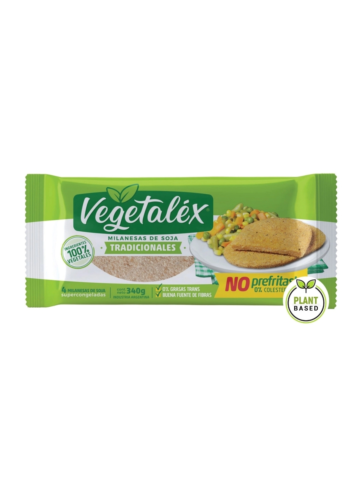 Milanesa de Soja Tradicional x 4uni -340 grs- VEGETALEX