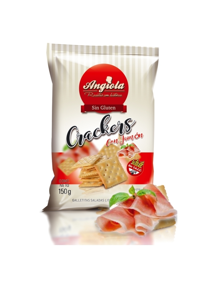 Galletas Crackers Jamon x 150 grs. Sin TACC-Angiola