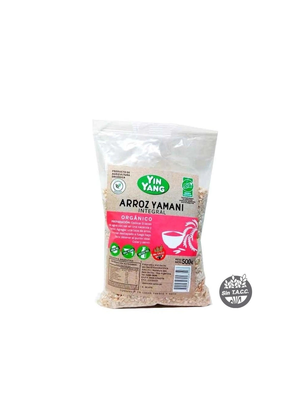 Arroz integral Yamani x 500 grs.-Sin Tacc-Yin Yang