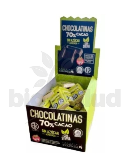 Chocolatinas con stevia x 5 grs