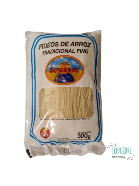 Fideos de Arroz Finos -Soy Arroz x 300grs. SIN TACC