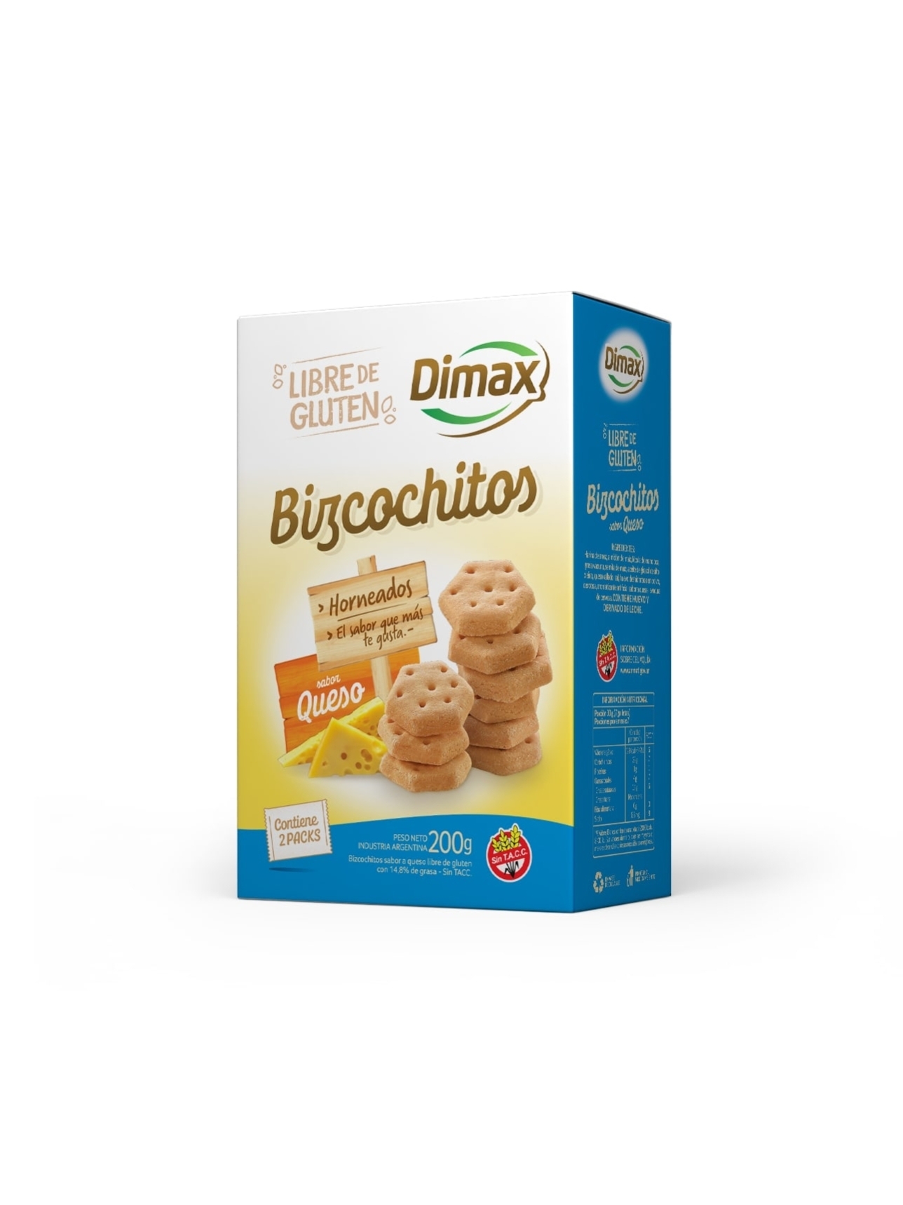 Bizcochitos con Queso x 200 grs.-Dimax