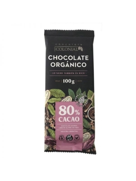 Chocolate 80% Cacap - ORGANICO x 100gr. - Colonial