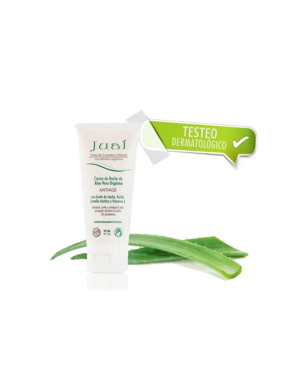 Crema de Noche con Aloe Vera, Jojoba, Karite, Vit. A