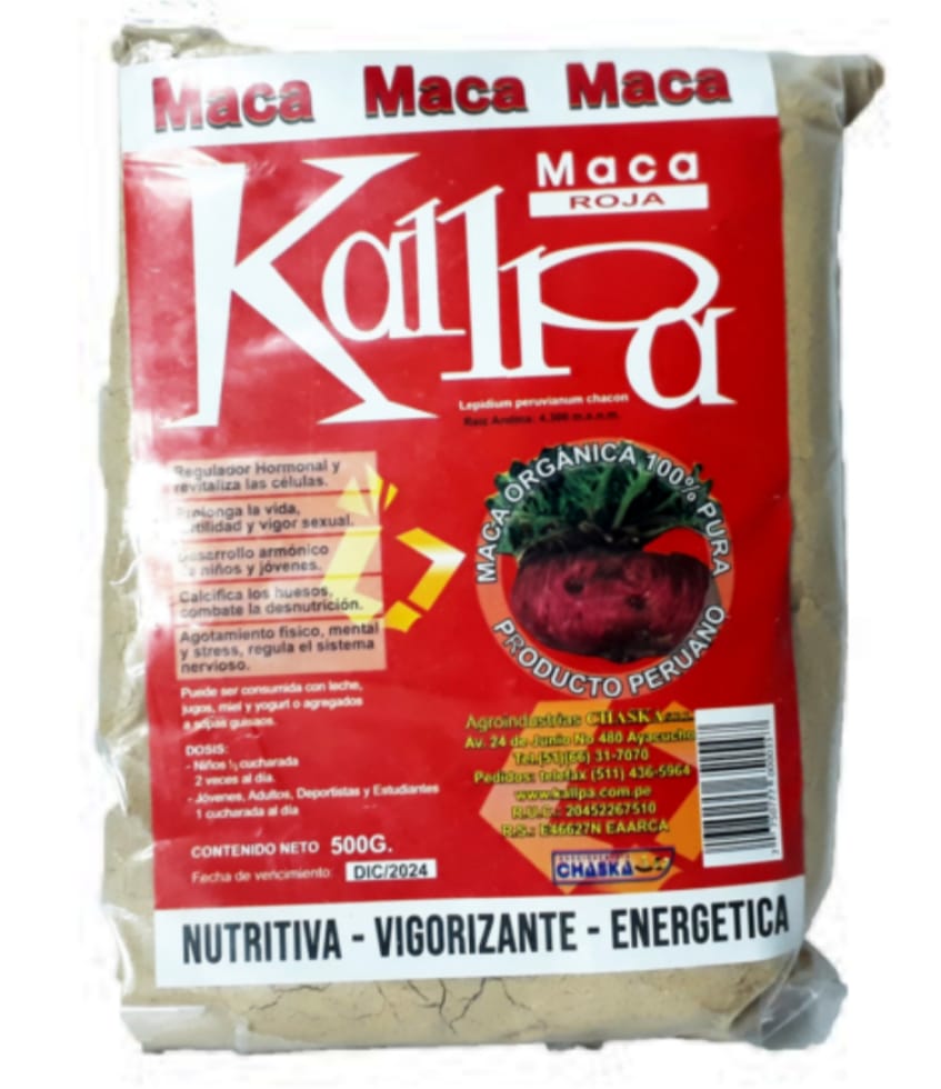 Maca Roja x 500 grs.  - Kallpa