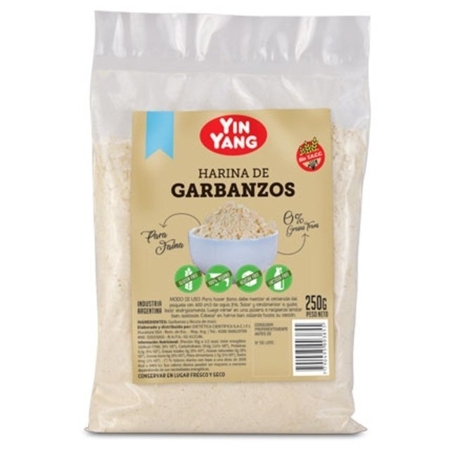 Harina de Garbanzo x 250 grs Sin TACC- YIN YANGbre del producto