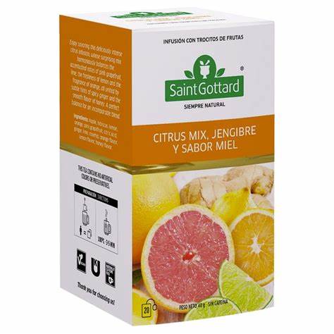 IInfusion Citruxs Mix, Jengibre y Miel x 20 saq. -Saint Gottard