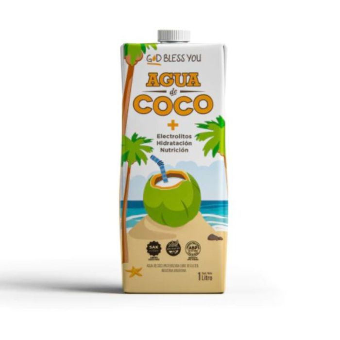 AGUA DE COCO 1 LITRO GOB GLESSYOU