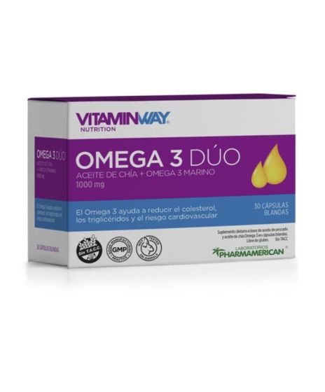 OMEGA 3 DUO x 30caps. VITAMIN WAY