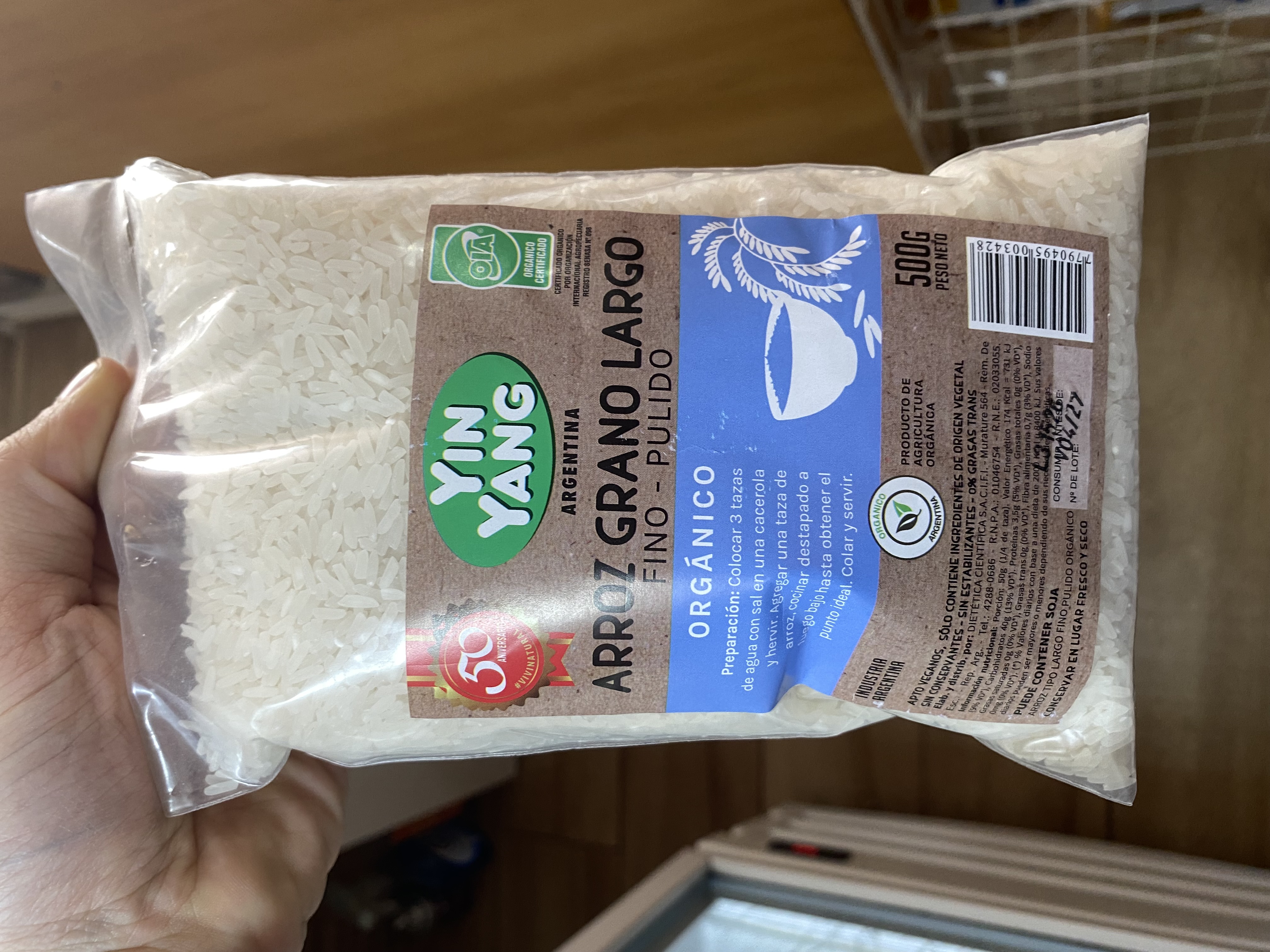 Arroz Grano Largo x 500g Yin Yang