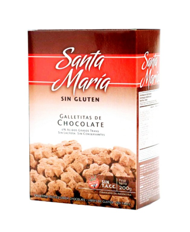 Galletitas de Chocolate x 200 grs - SANTA MARIA