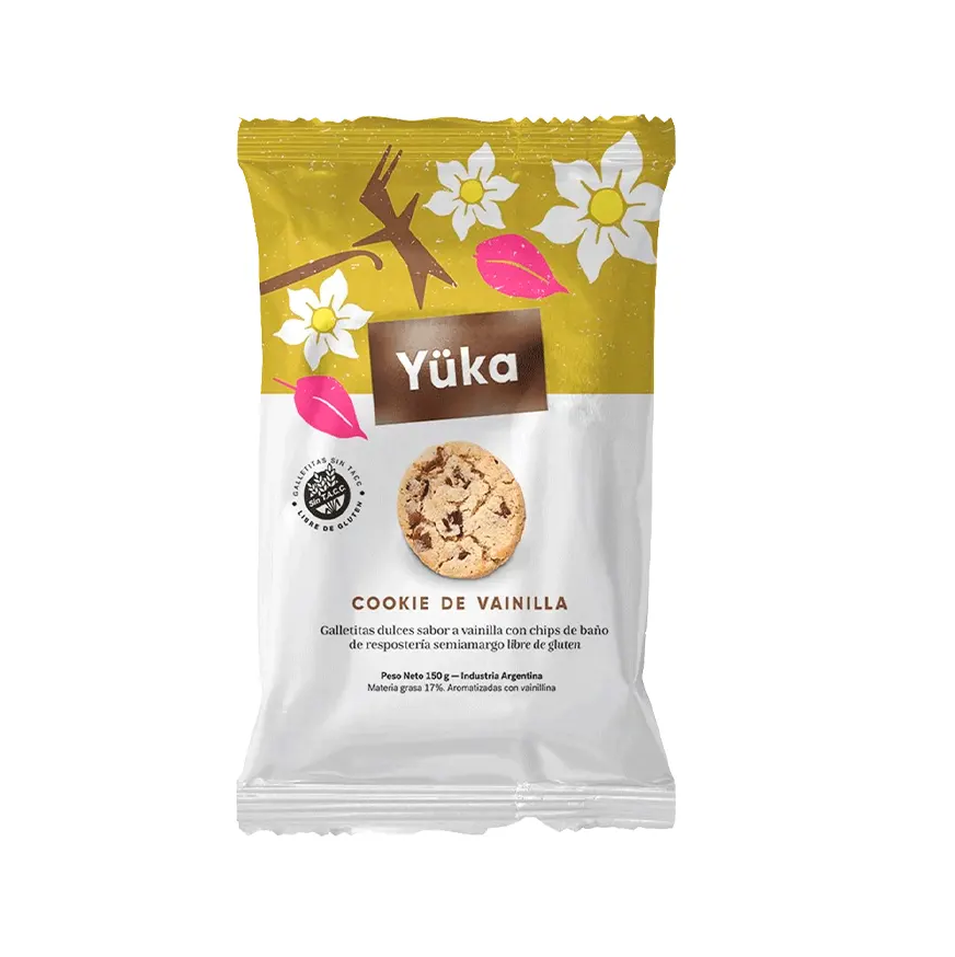 GALLETAS COOKIE DE VAINILLA S/TACC x150G YUKA