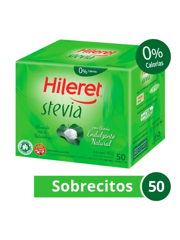 Stevia Forte x 50 sobres - Hileret