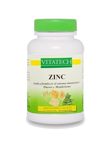 Zinc x 30 Comprimidos Vitatech