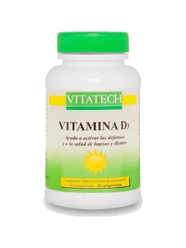 Vitamina D3 x 30 Comprimidos VITATECH