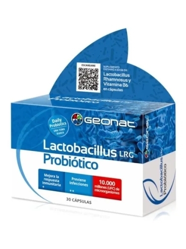 Probiótico Lactobacillus con B6 (30 Cápsulas) - Geonat