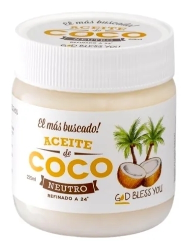 Aceite de Coco Neutro God Bless You x 225ml