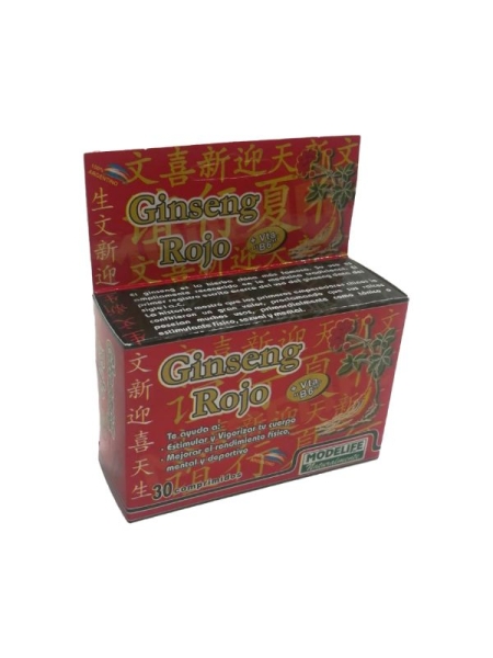 Ginseng Rojo x 30 comp. - Modelife 