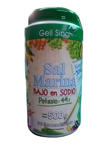 Sal Marina bajo en sodio X 500 grs. - Gell Singh