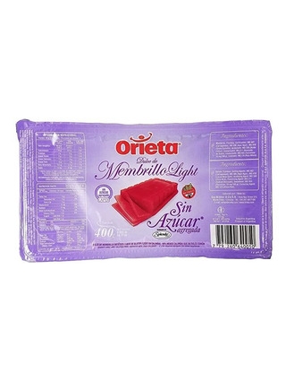 Dulce de Membrillo Light sin azucar x 400g - Orieta