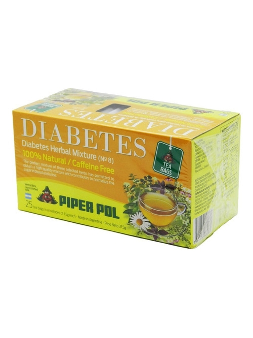 Te Diabetes - Piper Pol 25 saquitos 1.5g